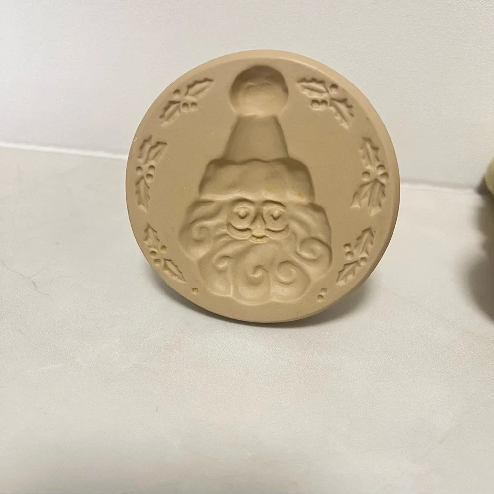 Santa Claus Cookie Stamps Brown Bag Cookie Art Cookie Press Stamp